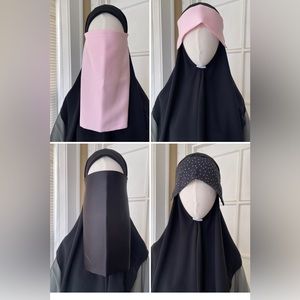 2 half niqabs and 2 eye covers